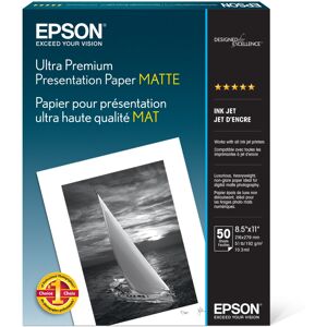 Epson Ultra Premium Presentation Paper MATTE (8.5x11 Inches, 50 Sheets) (S041341 Epson Ultra Premium Presentation Paper MATTE (8.5x11 Inches, 50 Sheets) (S041341