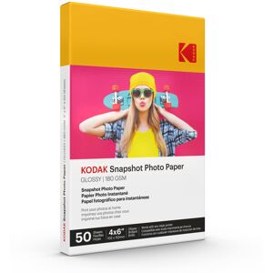 Kodak Photo Paper Gloss 4 X 6 SNAPSHOT 50 count 48lb-180 g/m 2-8.5MIL Kodak Photo Paper Gloss 4 X 6 SNAPSHOT 50 count 48lb-180 g/m 2-8.5MIL