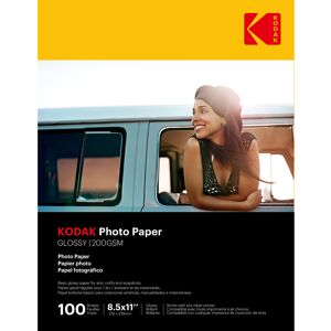 Kodak Photo Paper 8.0 mil 200GSM Glossy 8-1/2 x 11 100 Sheets/Pack Kodak Photo Paper 8.0 mil 200GSM Glossy 8-1/2 x 11 100 Sheets/Pack