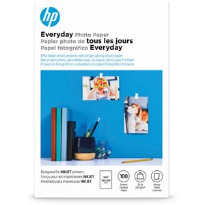 HP Everyday Photo Paper Glossy 4x6 in 100 sheets (CR759A) Pack of 1 HP Everyday Photo Paper Glossy 4x6 in 100 sheets (CR759A) Pack of 1