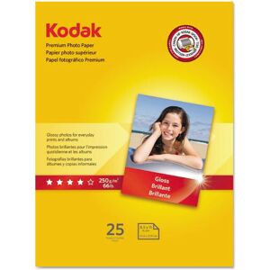 Kodak 8689283 Premium Photo Paper 8.5 mil Glossy 8 1/2 x 11 25 Sheets/Pack Kodak 8689283 Premium Photo Paper 8.5 mil Glossy 8 1/2 x 11 25 Sheets/Pack