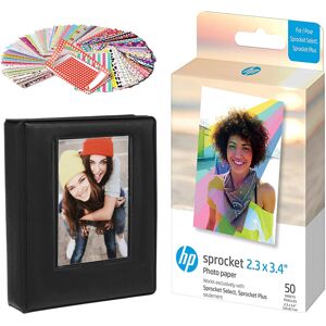 HP Sprocket 2.3 x 3.4 Premium Zink Sticky Back Photo Paper (50 Sheets) Starter B HP Sprocket 2.3 x 3.4 Premium Zink Sticky Back Photo Paper (50 Sheets) Starter B