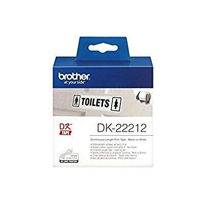 Brother DK-22212 Black & White Continuous Label Roll - Labels Brother DK-22212 Black & White Continuous Label Roll - Labels