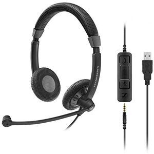 Sennheiser SC 75 USB MS Dual sided UC headset with USB connector including in-li Sennheiser SC 75 USB MS Dual sided UC headset with USB connector including in-li