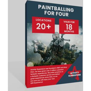 Activity-Superstore Paintballing for Four Gift Experience – Action-Packed Team Battle with Protectiv Activity-Superstore Paintballing for Four Gift Experience – Action-Packed Team Battle with Protectiv