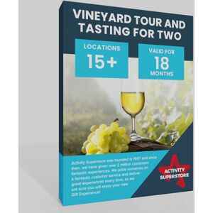 Activity-Superstore Activity Superstore Vineyard Tour and Tasting for Two Gift Experience Activity-Superstore Activity Superstore Vineyard Tour and Tasting for Two Gift Experience