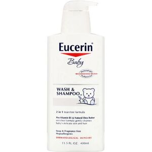 Eucerin Baby, Wash & Shampoo, Fragrance Free, 400ml Eucerin Baby, Wash & Shampoo, Fragrance Free, 400ml