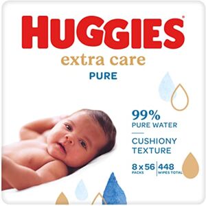 Huggies Pure Extra Care Baby Wipes 8 packs, 56 Count (448 Wet Wipes Total) Huggies Pure Extra Care Baby Wipes 8 packs, 56 Count (448 Wet Wipes Total)