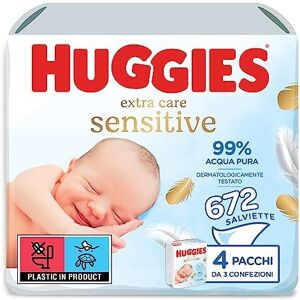 Huggies Pure Extra Care, Baby Wipes - Box with 12 Packs (672 Wipes Total) - 99 Percent P Huggies Pure Extra Care, Baby Wipes - Box with 12 Packs (672 Wipes Total) - 99 Percent P