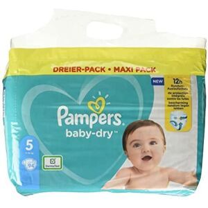 Pampers Baby-Dry Size 5 94 Nappies up to 12 Hours All-Round Protection, 11-16kg, Pampers Baby-Dry Size 5 94 Nappies up to 12 Hours All-Round Protection, 11-16kg,