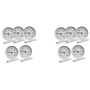 Exogio 63mm Pipe Clip-on Dial Thermometer Temperature Round Plate Gauge with Spring,Ran Exogio 63mm Pipe Clip-on Dial Thermometer Temperature Round Plate Gauge with Spring,Ran
