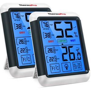 ThermoPro TP55 Digital Indoor Hygrometer Thermometer Temperature and Humidity Monitor Baby ThermoPro TP55 Digital Indoor Hygrometer Thermometer Temperature and Humidity Monitor Baby