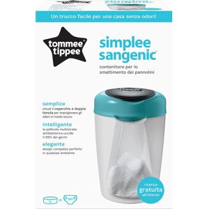 Tommee Tippee Simplee Sangenic Nappy Disposal Bin System Blue 87004002 Tommee Tippee Simplee Sangenic Nappy Disposal Bin System Blue 87004002