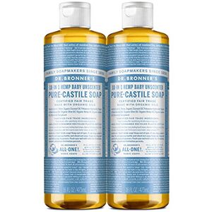 Dr Bronner'S Baby Castile Liquid Soap 2 X 473Ml Dr Bronner'S Baby Castile Liquid Soap 2 X 473Ml