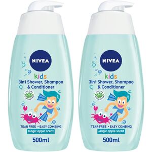 NIVEA Kids 3in1 Shower, Shampoo & Conditioner Tear Free + Easy Combing Magic App NIVEA Kids 3in1 Shower, Shampoo & Conditioner Tear Free + Easy Combing Magic App