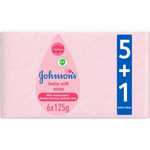 Unbranded Johnson's Baby Soft Soap With Moisturisers, Gently Cleanses Delicate Skin 125g P Unbranded Johnson's Baby Soft Soap With Moisturisers, Gently Cleanses Delicate Skin 125g P