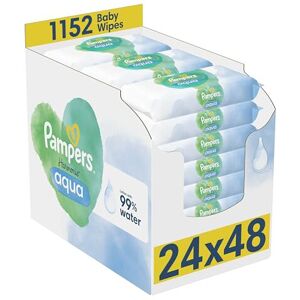 Pampers Harmonie Aqua Baby Wipes 24 Packs of 48 Wipes = 1152 Baby Wet Wipes, Hel Pampers Harmonie Aqua Baby Wipes 24 Packs of 48 Wipes = 1152 Baby Wet Wipes, Hel