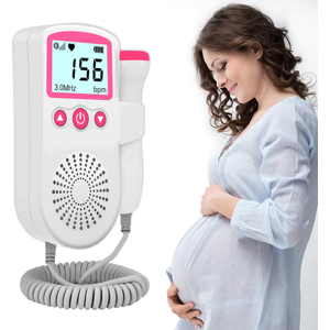 STOYOTU (Pink) Fetal Pregnancy Doppler Pocket Baby Heart Rate Monitor Fetal Heartbeat De STOYOTU (Pink) Fetal Pregnancy Doppler Pocket Baby Heart Rate Monitor Fetal Heartbeat De