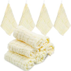 Unbranded (As show, One size) 10 Pcs Baby Muslin Washcloths, Reusable Natural Organic Cott Unbranded (As show, One size) 10 Pcs Baby Muslin Washcloths, Reusable Natural Organic Cott