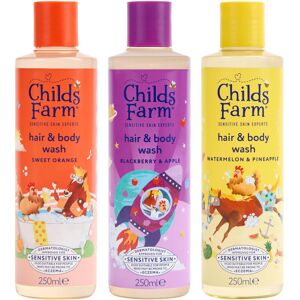 Childs Farm Hair & Body Wash Bundle Sweet Orange (250ml), Blackberry & Apple ( Childs Farm Hair & Body Wash Bundle Sweet Orange (250ml), Blackberry & Apple (