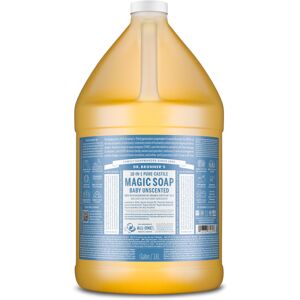 Dr Bronner's 18-in-1 Baby Unscented Pure Castile Liquid Soap, Made with Organic Dr Bronner's 18-in-1 Baby Unscented Pure Castile Liquid Soap, Made with Organic