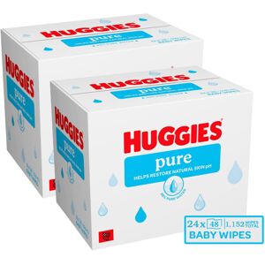 Huggies Pure Plastic Free Baby Wipes 99% Water Wet Wipes, 24 Pack (1152 Wipes) Huggies Pure Plastic Free Baby Wipes 99% Water Wet Wipes, 24 Pack (1152 Wipes)