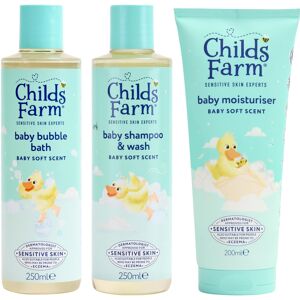 Childs Farm Baby Regime Bundle Bubble Bath (250ml), Shampoo & Body Wash (250ml Childs Farm Baby Regime Bundle Bubble Bath (250ml), Shampoo & Body Wash (250ml