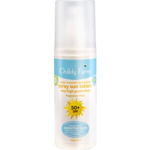 Childs Farm Kids and Baby Sun Lotion Spray SPF 50plus Water Resistant UVA and UV Childs Farm Kids and Baby Sun Lotion Spray SPF 50plus Water Resistant UVA and UV