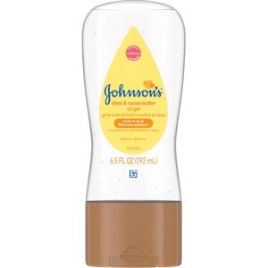 Johnson's Baby Oil Gel Enriched With Shea and Cocoa Butter, Great for Baby Massa Johnson's Baby Oil Gel Enriched With Shea and Cocoa Butter, Great for Baby Massa