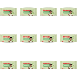 Huggies Natural Care Baby Wipes aloe vera (Pack of 12) Huggies Natural Care Baby Wipes aloe vera (Pack of 12)