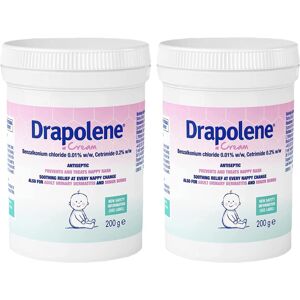 2 x Drapolene Cream 200g Tub Prevents and Treats Nappy Rash Soothes and Prot 2 x Drapolene Cream 200g Tub Prevents and Treats Nappy Rash Soothes and Prot
