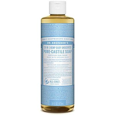 Dr Bronner's Dr Bronner Organic Baby Mild Castile Liquid Soap 473 ml Dr Bronner's Dr Bronner Organic Baby Mild Castile Liquid Soap 473 ml