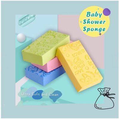 Ranpo (Green) Baby Bath Sponge Rub Soft Body Care Cleaning Child Shower Brush Sponge C Ranpo (Green) Baby Bath Sponge Rub Soft Body Care Cleaning Child Shower Brush Sponge C