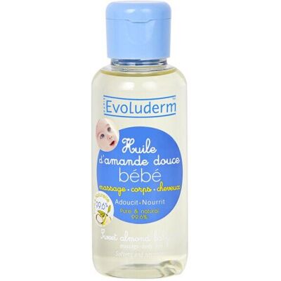 Gentle Baby Care: Evoluderm Sweet Almond Baby Oil 100 mL 14237 Gentle Baby Care: Evoluderm Sweet Almond Baby Oil 100 mL 14237