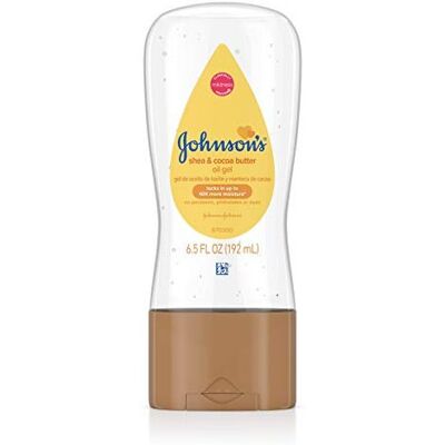 Johnson's - Oil Gel Shea Cocoa Butter - 6.5 oz - Baby Oil Gel Johnson's - Oil Gel Shea Cocoa Butter - 6.5 oz - Baby Oil Gel