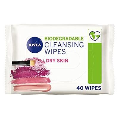 NIVEA Biodegradable Cleansing Wipes - Wipes for Dry Skin NIVEA Biodegradable Cleansing Wipes - Wipes for Dry Skin