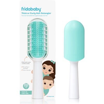 FridaBaby Toddler Hair Brush - Strong Bristle - Thick/Curly Hair - Hair Brush FridaBaby Toddler Hair Brush - Strong Bristle - Thick/Curly Hair - Hair Brush