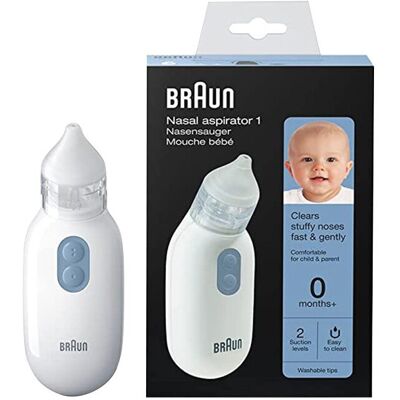 Unbranded Braun Nasal Aspirator 1, BNA100EU. Clear stuffy noses quickly & gently. Electric Unbranded Braun Nasal Aspirator 1, BNA100EU. Clear stuffy noses quickly & gently. Electric