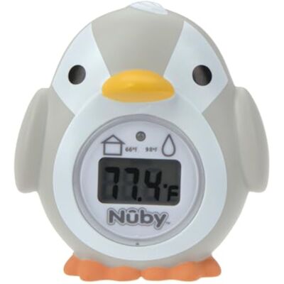 Nuby - Penguin shaped baby bath Digital thermometer - Easy to read screen - BPA Nuby - Penguin shaped baby bath Digital thermometer - Easy to read screen - BPA