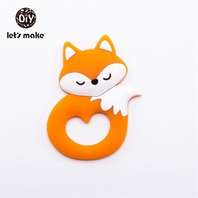 Maxpower (Orange) Baby Teether Food Grade Silicone Teethers Cartoon Animals Duck DIY Nurs Maxpower (Orange) Baby Teether Food Grade Silicone Teethers Cartoon Animals Duck DIY Nurs