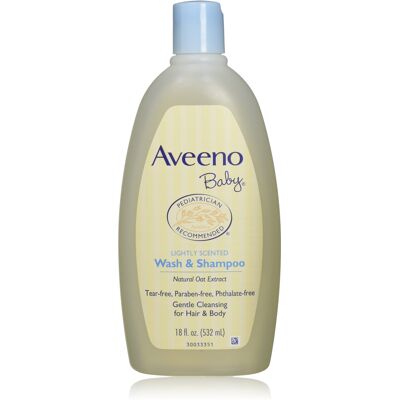 Aveeno Baby Wash & Shampoo Lightly Scented 8 Ounce (Pack of 1) Aveeno Baby Wash & Shampoo Lightly Scented 8 Ounce (Pack of 1)