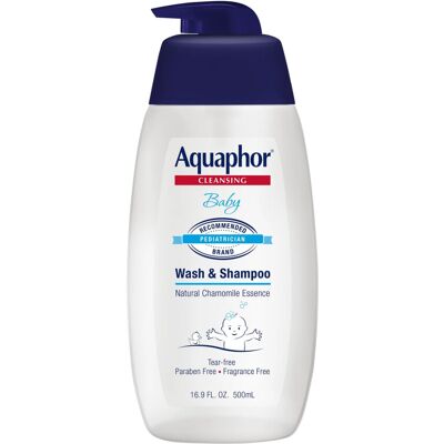 Aquaphor Baby Wash & Shampoo Fragrance Free - 16.9 oz Pack of 4 Aquaphor Baby Wash & Shampoo Fragrance Free - 16.9 oz Pack of 4