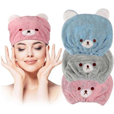 Unbranded 3pcs Hair Drying Towel Compatible with Kids Girls Soft Absorbent Kids Dry Hair C Unbranded 3pcs Hair Drying Towel Compatible with Kids Girls Soft Absorbent Kids Dry Hair C