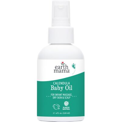 Earth Mama Calendula Baby Oil Massage Oil for Newborn Skin Care Dry Skin & Sc Earth Mama Calendula Baby Oil Massage Oil for Newborn Skin Care Dry Skin & Sc