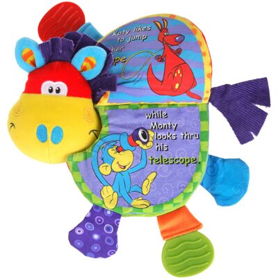 Nuby Flip Flop Zebra Teether Book Nuby Flip Flop Zebra Teether Book