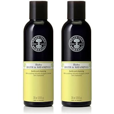 Neal's Yard Remedies Baby Bath & Shampoo, Body Wash Suitable For Newborns, With Neal's Yard Remedies Baby Bath & Shampoo, Body Wash Suitable For Newborns, With