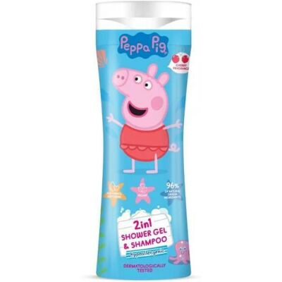 Peppa Pig Cherry 300ml Shower gel & Shampoo - Kids Sensitive Peppa Pig Cherry 300ml Shower gel & Shampoo - Kids Sensitive