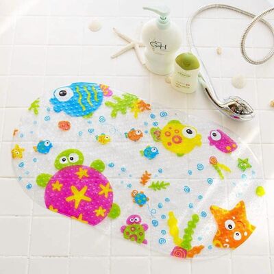Unbranded Kids' Bath Mat (15.5x27") – Non-Slip, Machine Washable, Easy Dry – Compatible wi Unbranded Kids' Bath Mat (15.5x27") – Non-Slip, Machine Washable, Easy Dry – Compatible wi