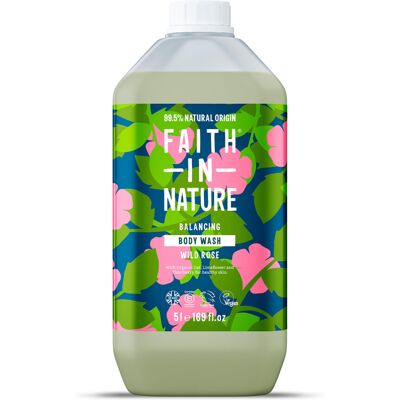 Faith In Nature Natural Wild Rose Body Wash, Balacing Shower Gel, Vegan & Cruelt Faith In Nature Natural Wild Rose Body Wash, Balacing Shower Gel, Vegan & Cruelt