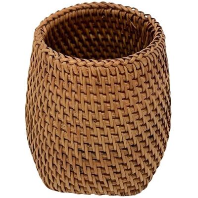 Saudism Handmade Rattan Pencil Holder, Makeup Brush Holder, Table Decor Organizer Cups f Saudism Handmade Rattan Pencil Holder, Makeup Brush Holder, Table Decor Organizer Cups f
